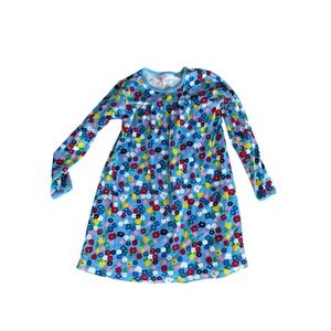 Hanna Andersson Girls' Long Sleeve Floral Dress Size 130 US Size 8 Spring Flower